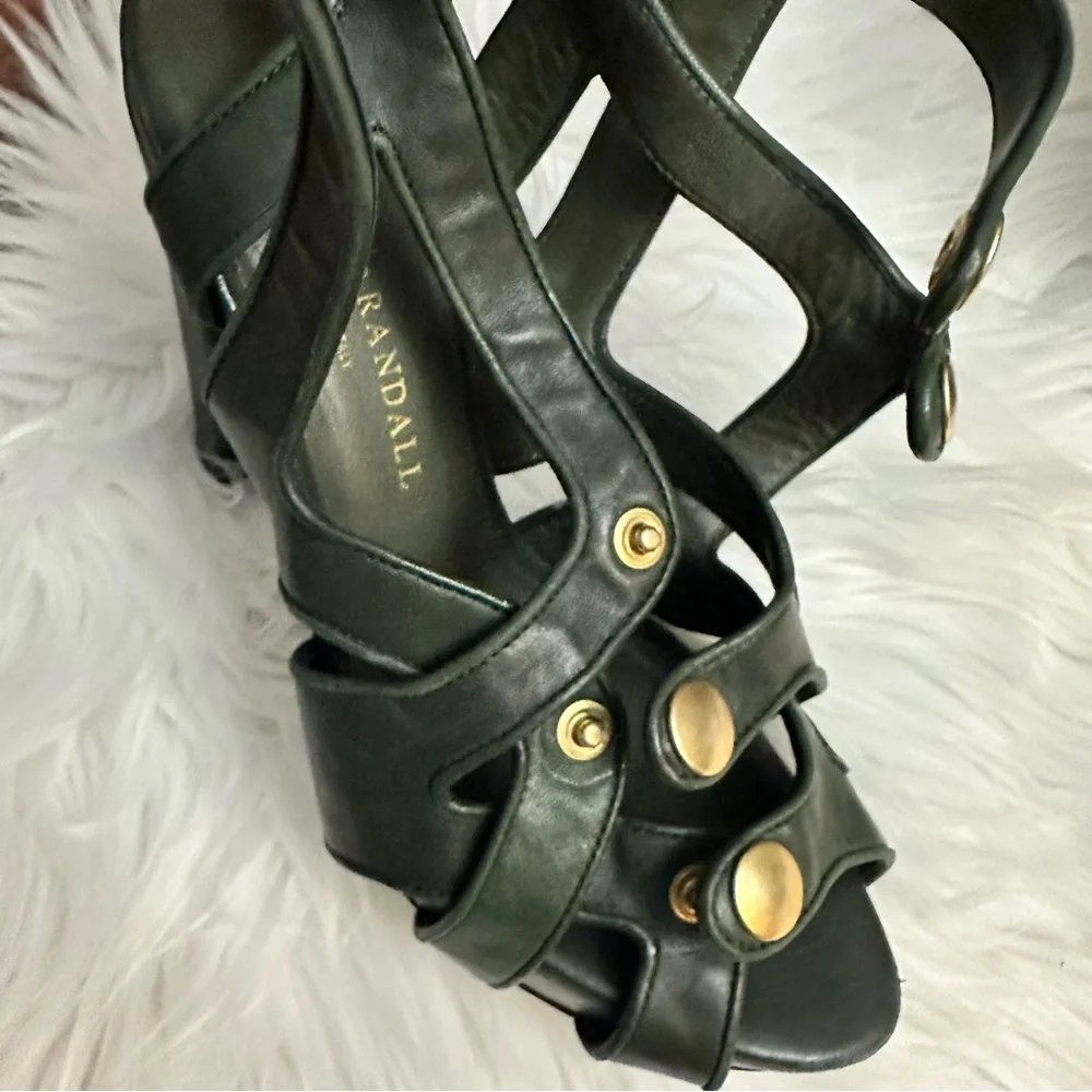 🪷5 for $25🪷  Loeffler Randall Kiera Strappy Platform Heels in Army Green